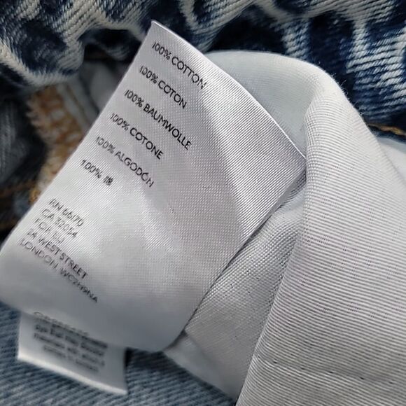 We The Free My Own Lane Distressed High Rise Acid Wash Jeans Size 24 - Picture 12 of 12